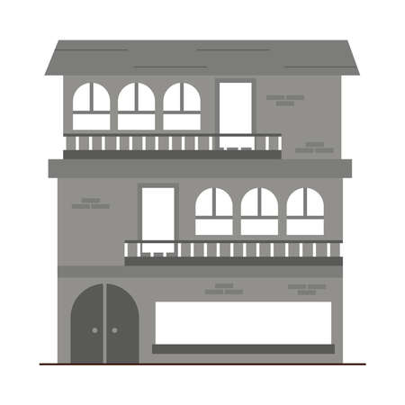 classic building iconのイラスト素材