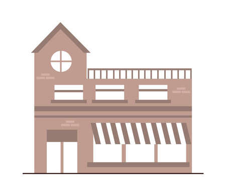 building store facadeのイラスト素材