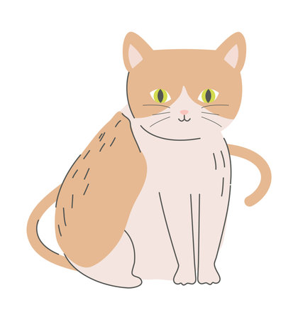 cute cat iconのイラスト素材