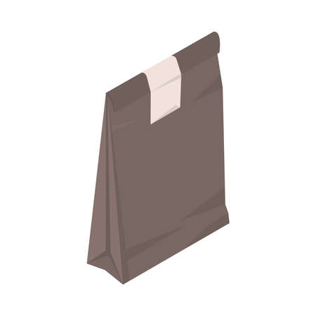 take away paper bag smallのイラスト素材