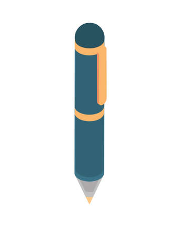 isometric pen iconのイラスト素材