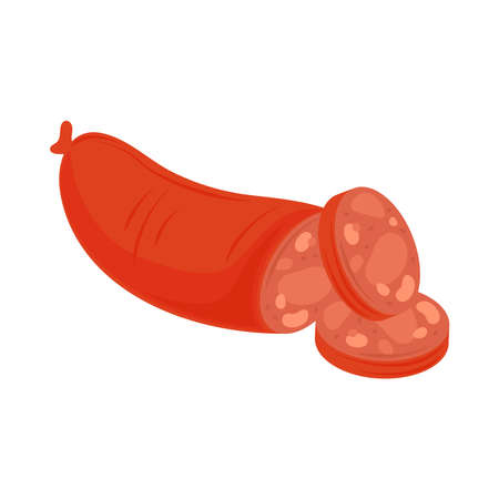 sausage icon isolatedのイラスト素材