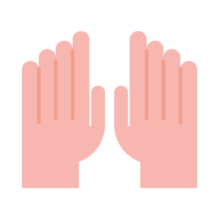 human hands cartoonのイラスト素材