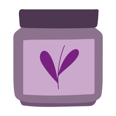 skin care cream floralのイラスト素材