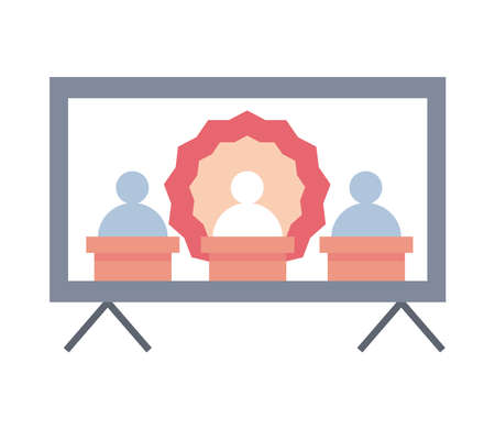 debate in elections onlineのイラスト素材