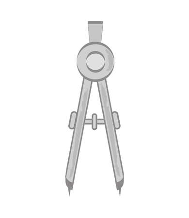 geometric compass iconのイラスト素材