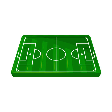 soccer field iconのイラスト素材