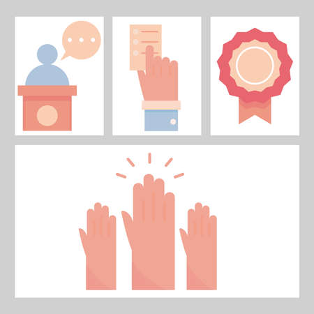 elections and votingのイラスト素材