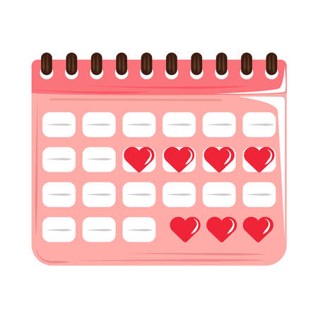 menstruation calendar controlのイラスト素材