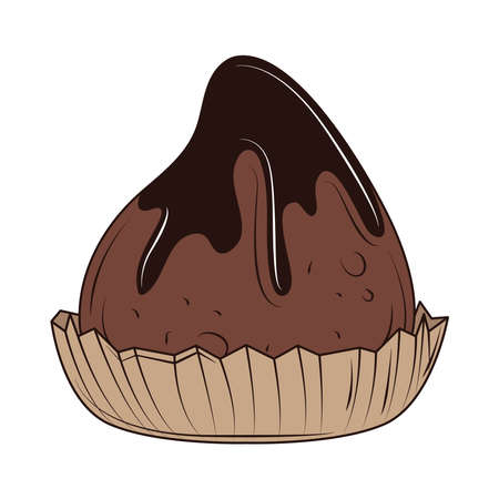 chocolate candy cocoaのイラスト素材
