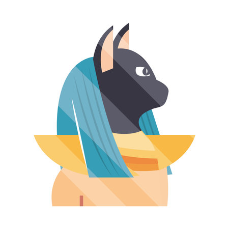 egyptian cat statueのイラスト素材
