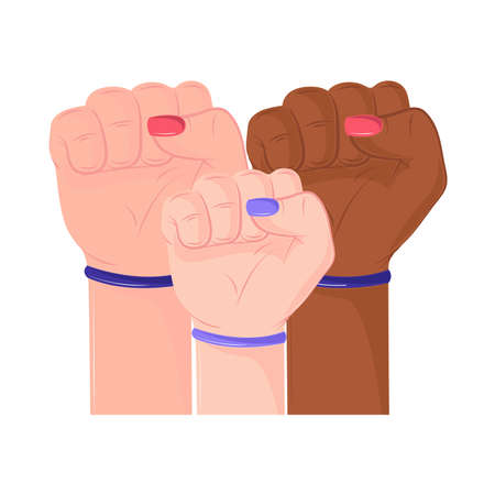 girl power female handsのイラスト素材