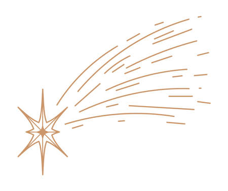 shooting star milky wayのイラスト素材