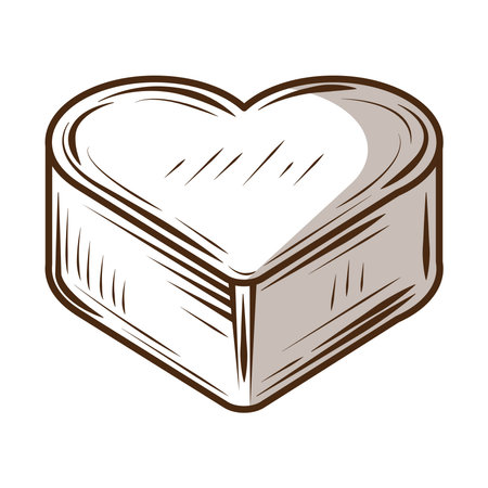 chocolates heart shapedのイラスト素材