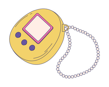 90s pet gameのイラスト素材