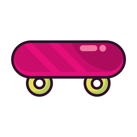 skateboard 90s modern styleのイラスト素材