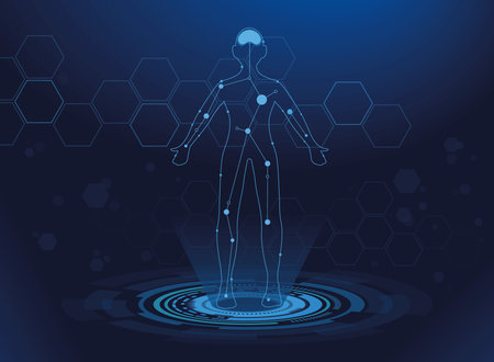 healthy human bodyのイラスト素材