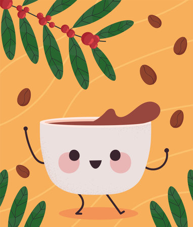international coffee day, posterのイラスト素材