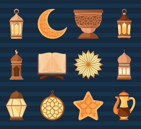 islam and arabicのイラスト素材