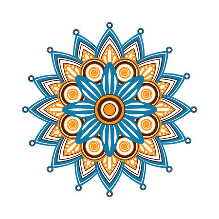 mandala decoration iconのイラスト素材