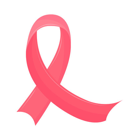 ribbon breast cancerのイラスト素材