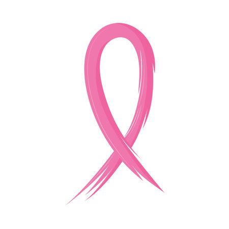 breast cancer painting ribbonのイラスト素材
