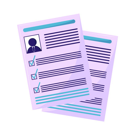 job search cvのイラスト素材