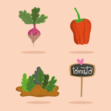 icons set gardeningのイラスト素材