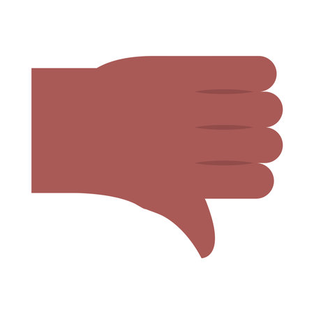 dislike hand gestureのイラスト素材