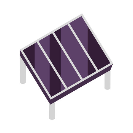 solar panel isometricのイラスト素材