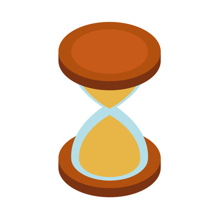 isometric hourglass timerのイラスト素材