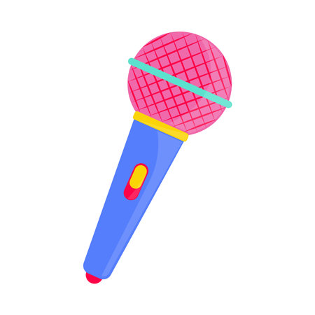 retro microphone iconのイラスト素材