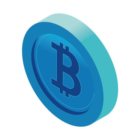 bitcoin money virtualのイラスト素材