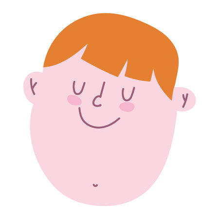 happy face boyのイラスト素材