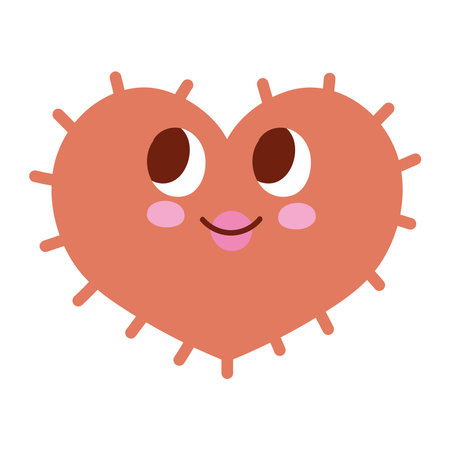 cute heart 90s retroのイラスト素材