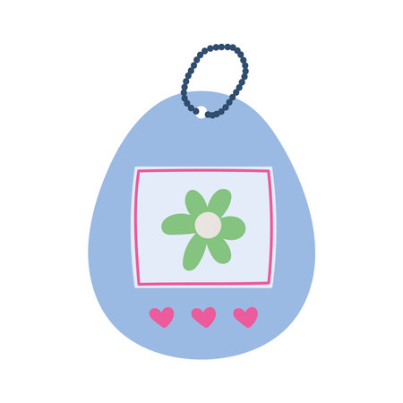 virtual pet toy 90s retroのイラスト素材