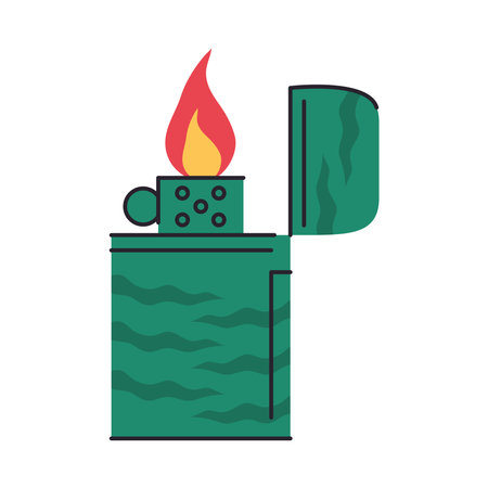 lighter hot flameのイラスト素材