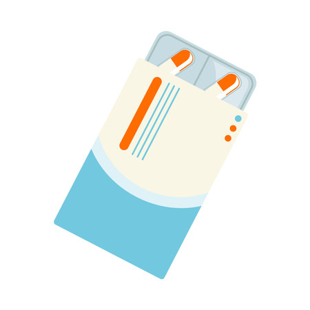 medicine pills packagingのイラスト素材