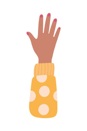 female hand upのイラスト素材