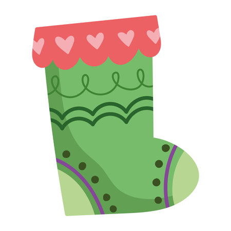 christmas stocking iconのイラスト素材
