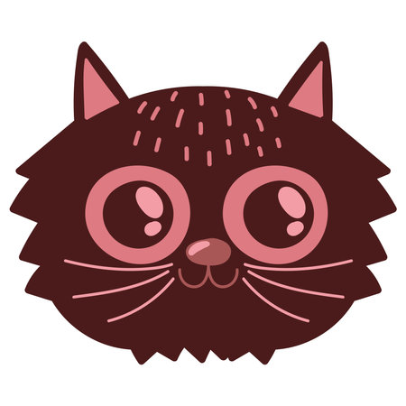 cat head iconのイラスト素材