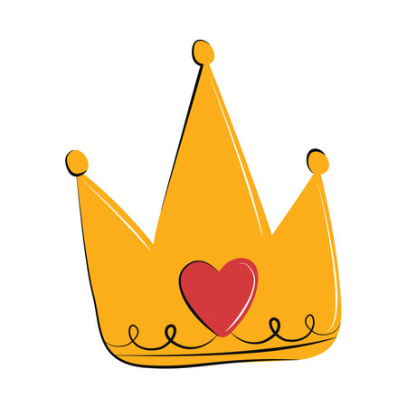 golden crown iconのイラスト素材