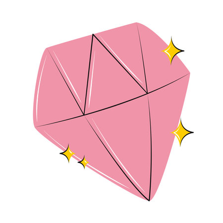diamond gem iconのイラスト素材