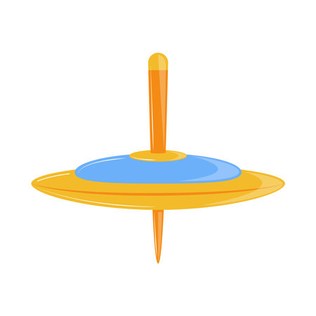 spinning top toyのイラスト素材