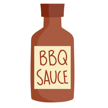 bbq sauce bottle iconのイラスト素材
