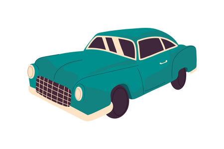 green classic car iconのイラスト素材