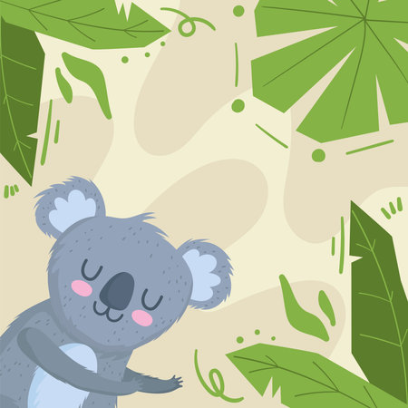 koala jungle animalのイラスト素材