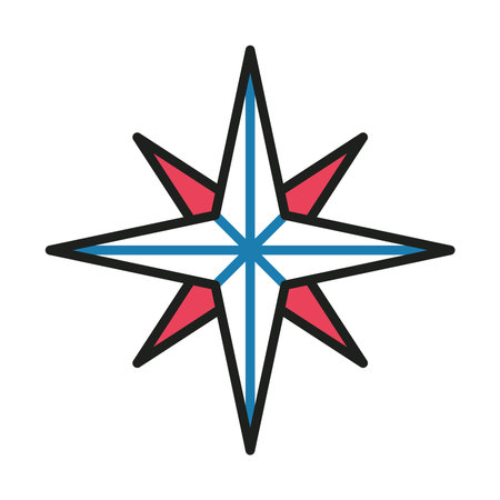 compass rose nauticalのイラスト素材