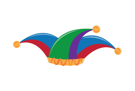 jester hat fools dayのイラスト素材