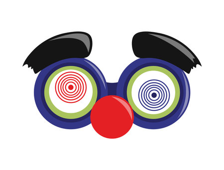 crazy mask fools dayのイラスト素材